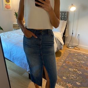 Madewell High-Waisted Denim Skirt